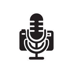 Microphone & Camera Silhouettes