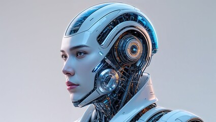 Zukünftige KI-AI unterstützt dem Mensch
