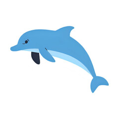 Obraz premium dolphin isolated on white