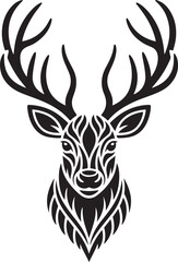 Fototapeta premium Majestic Deer Head Vector Bundle