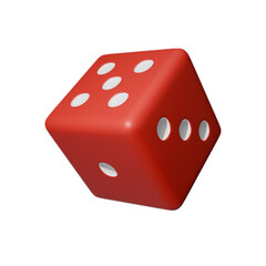 Realistic 3d Dice stock image