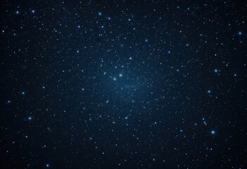 Fototapeta premium Mysterious deep blue space filled with countless twinkling stars backdrop
