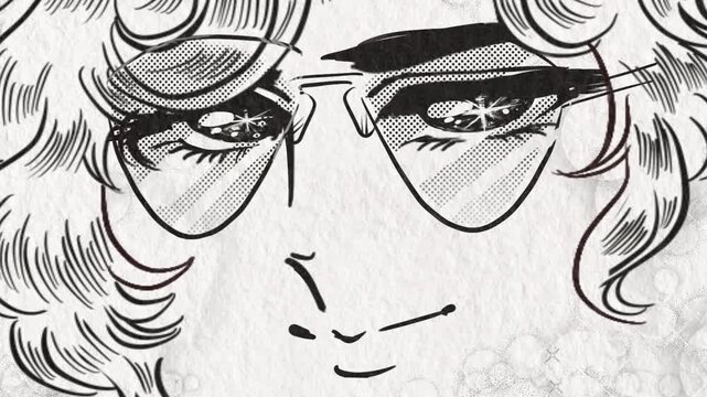 昔の少女漫画風おしゃれ番長イケメンキャラが話すアニメ