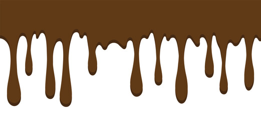 Vector Chocolate Falling Drop Background