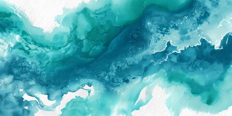 Blue Turquoise Fluid Abstract Background

