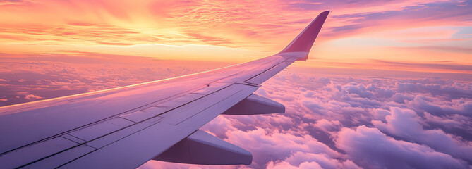 sunset flight, AI generated