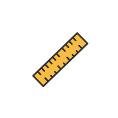 Ruler icon representing measurement and precision tools for office supplies