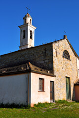 Fototapeta premium Church of Sant'Apollinare (Sori) Genoa Italy