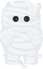 mummy halloween illustration