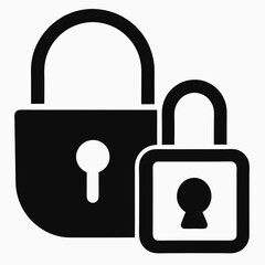 lock icon vector illustration