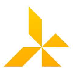 short shaped sparkles business brand logo icon gradient