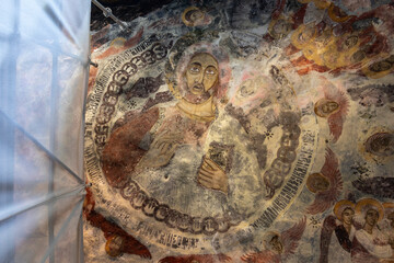 Sumela Monastery is a Greek Orthodox monastery and church complex. The structure and detailed frescoes were built in 386 AD.