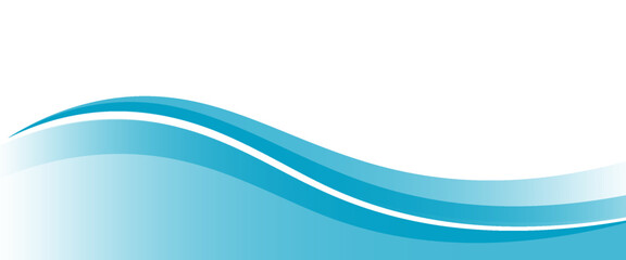 Blue and white business wave banner background. vector