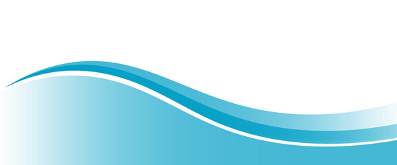 Blue and white business wave banner background. vector