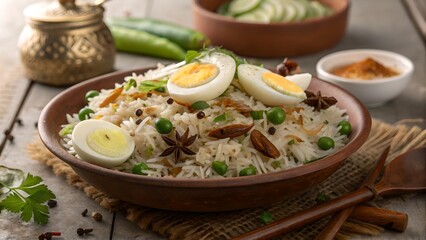 Aromatic Egg Pulao with Basmati Rice and Whole Spices &ndash; Rustic Indian Comfort Food