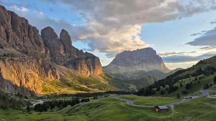 panorama of the mountains