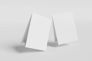 Blank label table tent mockup