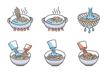 면 삶기 조리법 순서