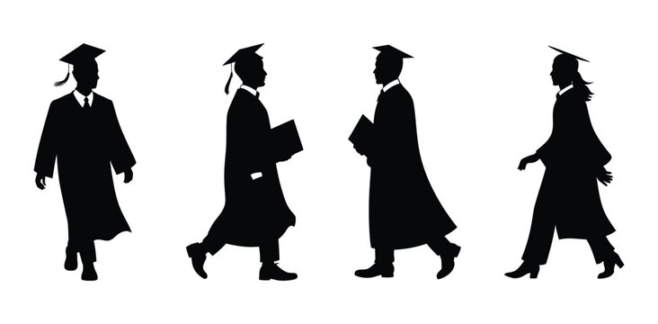 Black Graduate Silhouettes: Academic Achievement, Ceremony, and Future Success

