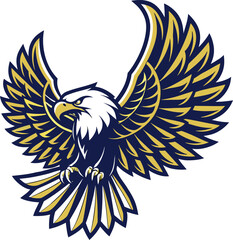eagle logo tattoo vector design
