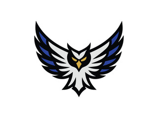 eagle with wings vector logo design