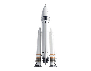 A powerful multi-stage rocket stands ready for its journey into the vast expanse of space