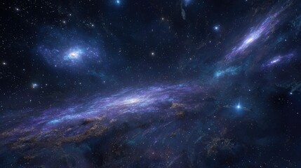 Fototapeta premium Cosmic Nebulae With Stars In Deep Space