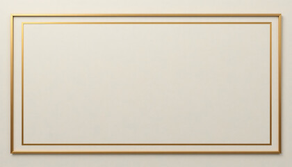 gold frame on white background