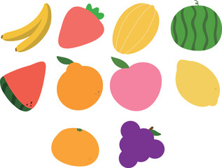 Funny Fruit Character Stickers