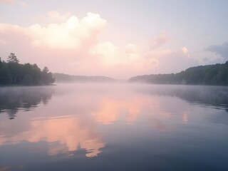 Fototapeta premium sunrise over the river