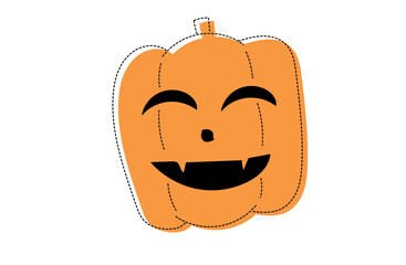 ハロウィン向けパンプキンイラスト2-5