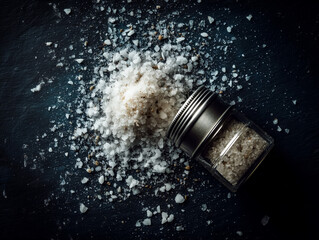 Salt as Culinary and Natural Element – Close-Up or Conceptual Image