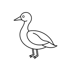 Obraz premium A aerith line art vector illustration.