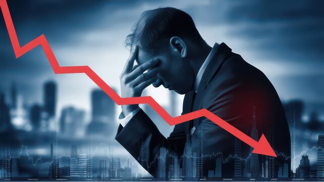 Desperate investor experiences heavy financial losses due to stock market crash