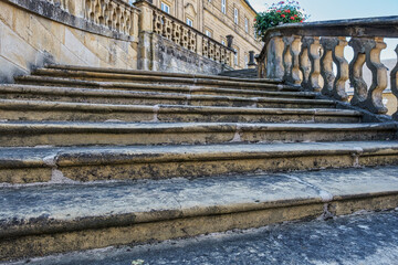 Stairs in the famous Banz Monastery near Bad Staffelstein in Upper Franconia