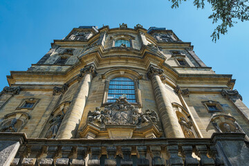 Obraz premium Facade of the church in the famous Banz Monastery near Bad Staffelstein in Upper Franconia