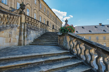 Stairs in the famous Banz Monastery near Bad Staffelstein in Upper Franconia