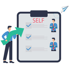 Resume Builder Self-Assessment Illustration