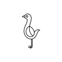 Obraz premium A clef line art vector illustration.