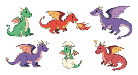 Adorable baby dragons playing together in a whimsical fantasy landscape