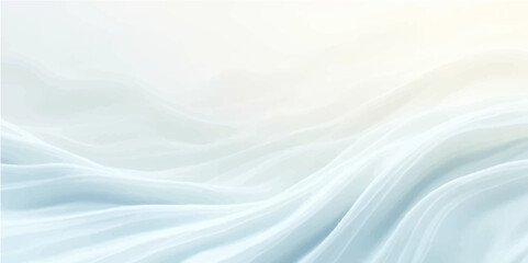 Blue silk texture background with smooth flowing waves and soft satin fabric design