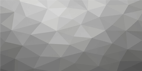 Abstract geometric triangle pattern vector with futuristic mosaic design and seamless light gray texture