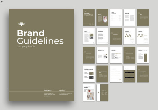 BrandI Dentity Guidelines Brochure Layout