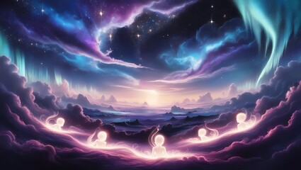 World of souls. AI generation