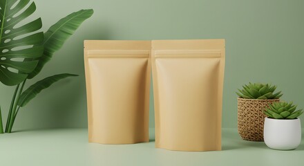 Fresh aloe vera in a white vase on a blank box with natural spa care products