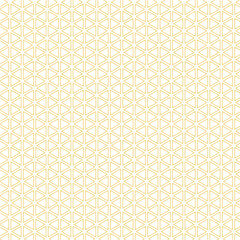 Fototapeta premium Elegant geometric pattern of gold hexagons and triangles on white—evokes royal refinement, timeless symmetry, and luxurious minimalist design.