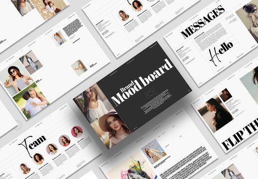 Brand Mood Board Presentation and Multipurpose Layout