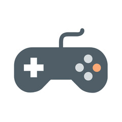 Obraz premium Simple Game Controller Icon Vector Illustration for Gaming, Entertainment and Application Use
