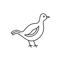 Fototapeta premium A rhythm line art vector illustration.