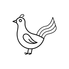 Obraz premium A tune line art vector illustration.